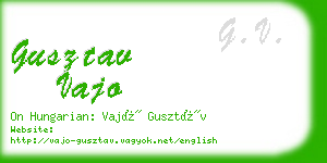 gusztav vajo business card